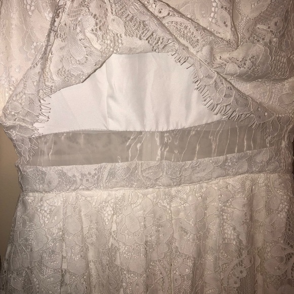 NWT ASOS Bridal Edition Gigi Crop Lace Mini Wedding Dress - Picture 5 of 10
